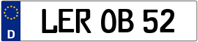 Trailer License Plate